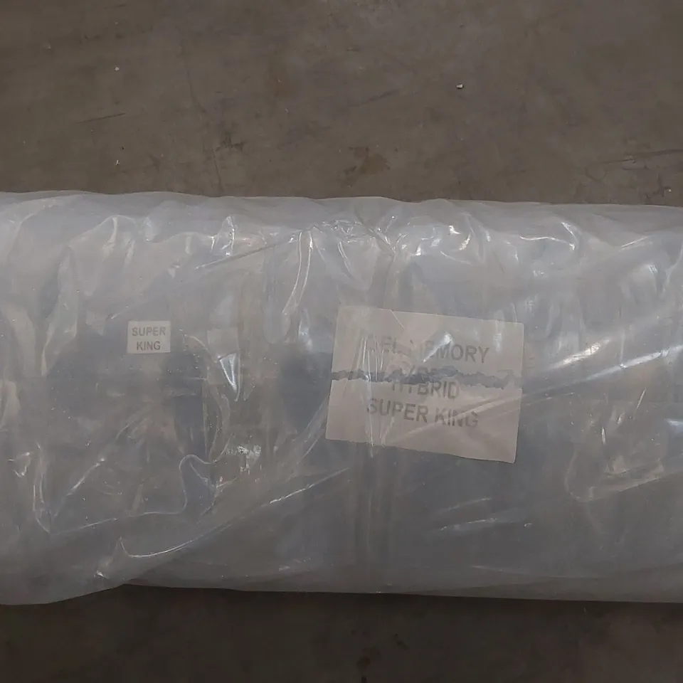 BRAND NEW BAGGED AND ROLLED GEL MEMORY HYBRID MATTRESS - 6FT SUPER KING