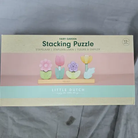 LITTLE DUTCH FAIRY GARDEN STACKING PUZZLE – WOODEN, BOXED (12+ MONTHS)