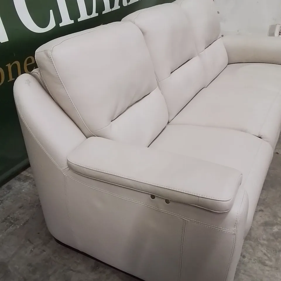 QUALITY DESIGNER ITALIAN MADE AVOLA 3 SEATER LEATHER ELECTRIC RECLINER SOFA 