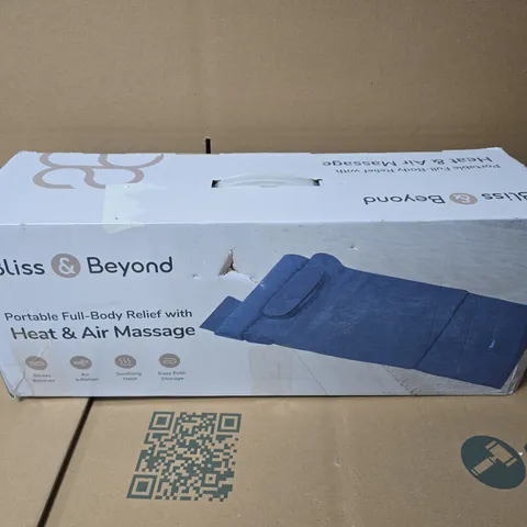 BOXED BLISS & BEYOND PORTABLE FULL-BODY RELIEF WITH HEAT & AIR MASSAGE