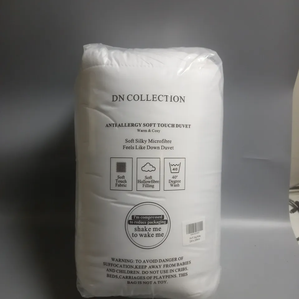 DN COLLECTION SOFT TOUCH DUVET - 16.5TOG - KING