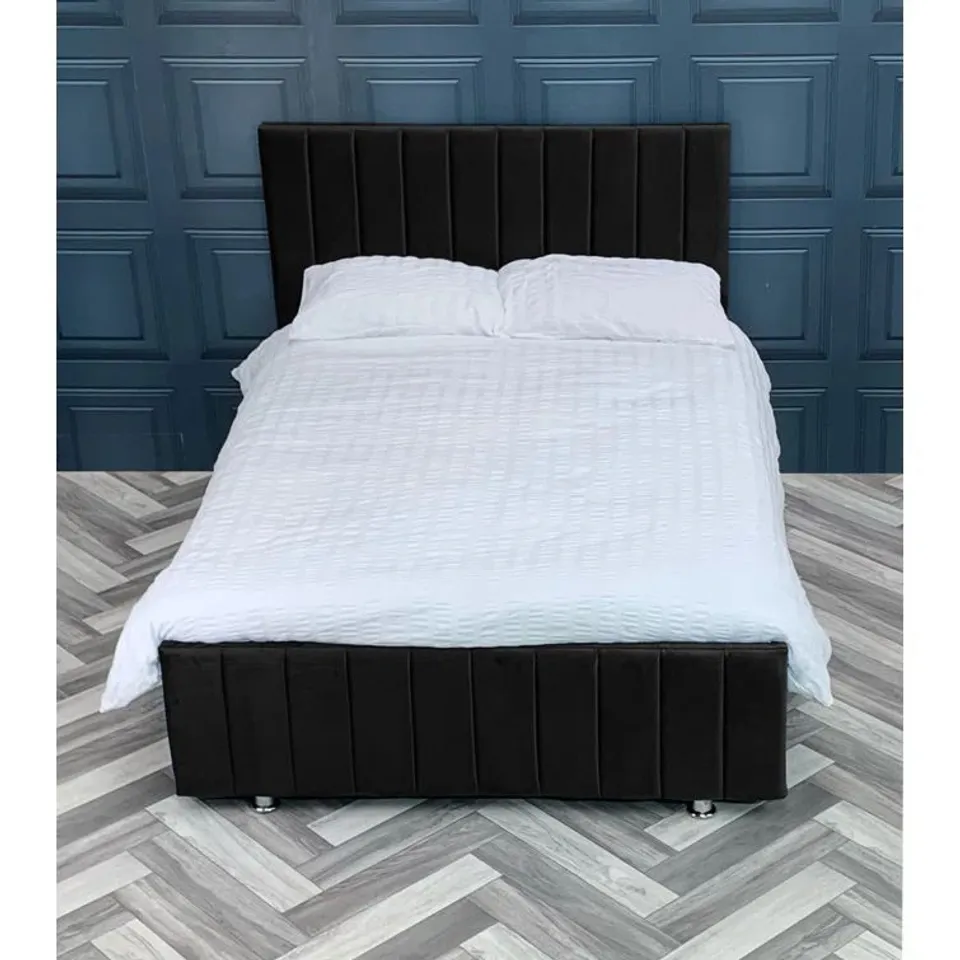 BOXED CHERIDY UPHOLSTERED BED FRAME (6 BOXES)