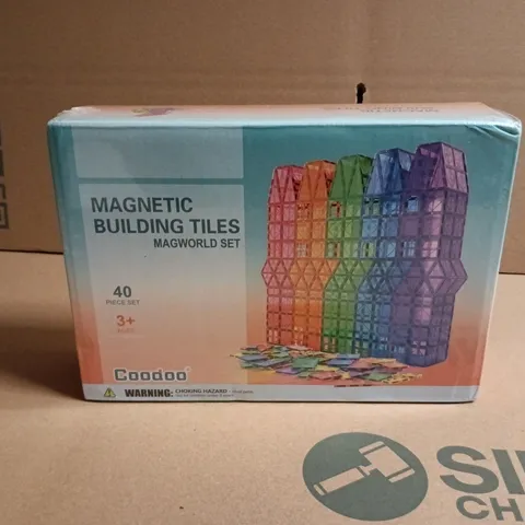 COODOO MAGNETIC BUILDING TILES MAGWORLD SET 