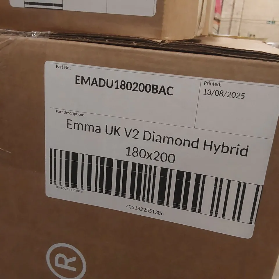 BRAND NEW BOXED EMMA UK V2 DIAMOND HYBRID 180 x 200CM SUPER KING MATTRESS