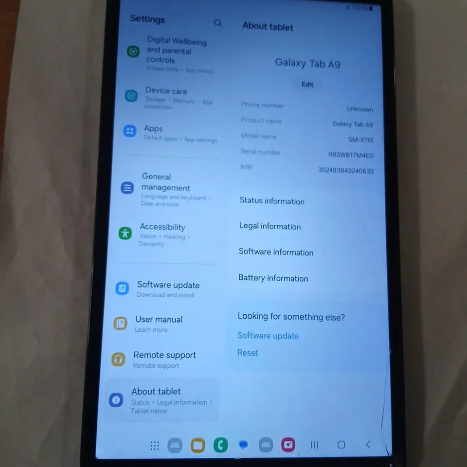 SAMSUNG GALAXY TAB A9 64GB TABLET (SM-X115) – BLACK