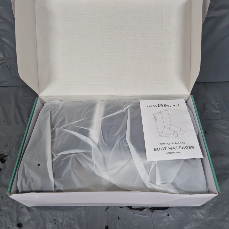 BLISS & BEYOND PORTABLE AIRBAG BOOT MASSAGER