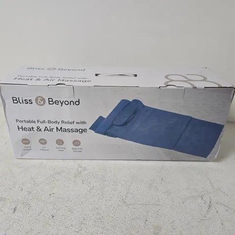 BOXED BLISS & BEYOND PORTABLE FULL-BODY RELIEF HEAT & AIR MASSAGE