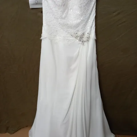 ROMANTICA EMBELLISHED WEDDING DRESS IN WHITE - 12