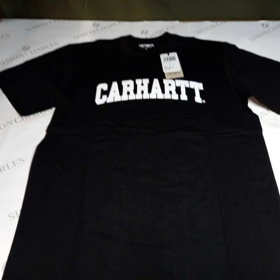 CARHARTT UNIVERSITY T-SHIRT IN BLACK - LARGE
