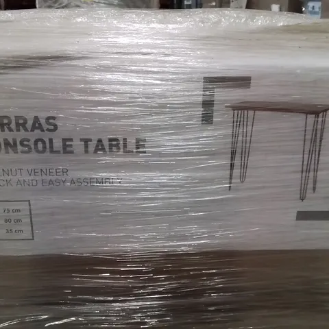 PALLET CONTAINING A LARGE QUANTITY OF BRAND NEW ZORRAS CONSOLE TABLES