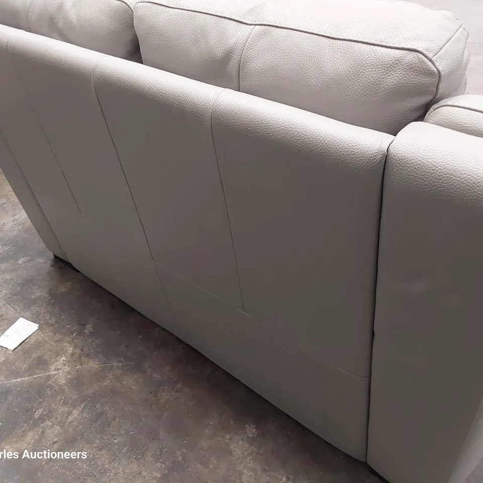 QUALITY ITALIAN DESIGNER DEGANO POWER RECLINING TWO SEATER SOFA GREY LEATHER 