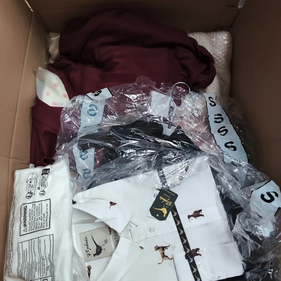 APPROXIMATELY 20 ASSORTED CLOTHING AND FASHION PRODUCTS IN VARIOUS STYLES AND SIZES - COLLECTION ONLY