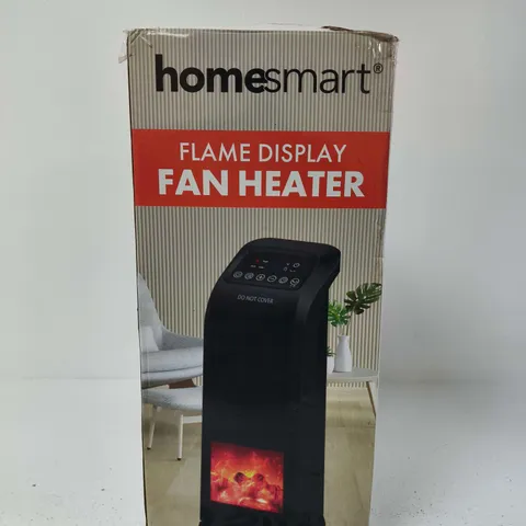 HOMESMART FLAME DISPLAY FAN HEATER - BOXED