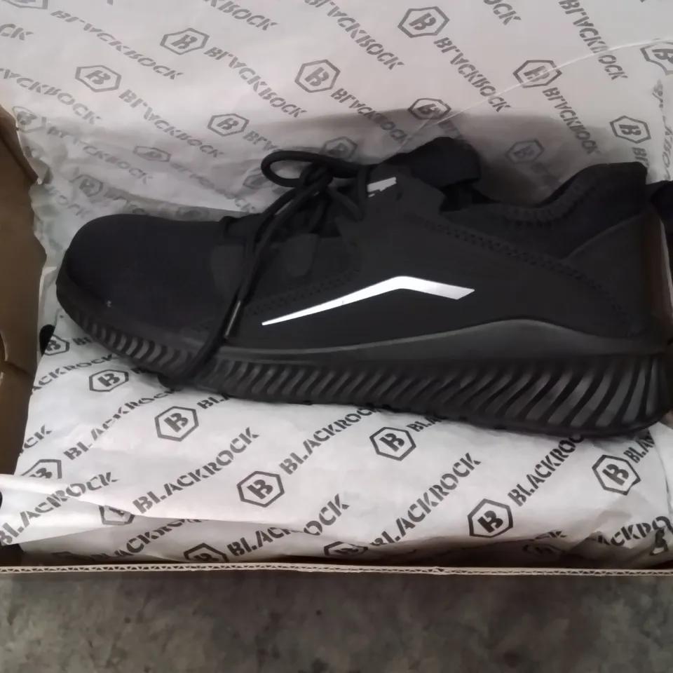 BOXED BLACKROCK STEEL TOE WORK SHOES -BLACK- UK SIZE 8