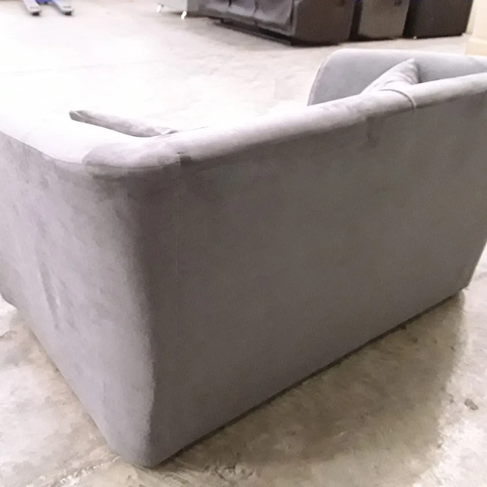 QUALITY DESIGNER LOVESEAT SOFA - GREY FABRIC