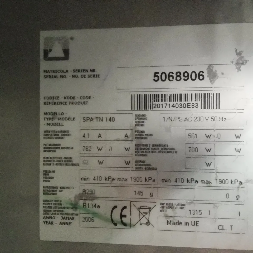 SPA TN 140 DOUBLE DOOR FRIDGE 