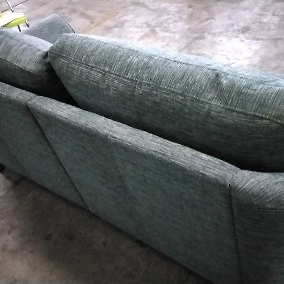 QUALITY BRITISH DESIGNED & MANUFACTURED G PLAN HATTON FORMAL BACK 3 SEATER POWER RECLINER SOFA WAFFLE MARINE FABRIC