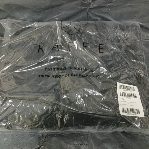 BAGGED KAFFE HOODED ZIPPER PADDED COAT = SIZE 10