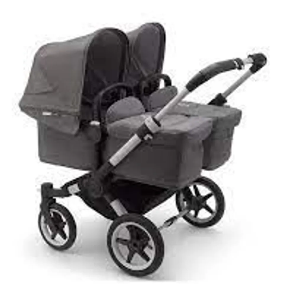 BOXED BUGABOO DONKEY3 TWIN PUSHCHAIR -ALU/GREY RRP £1509.99