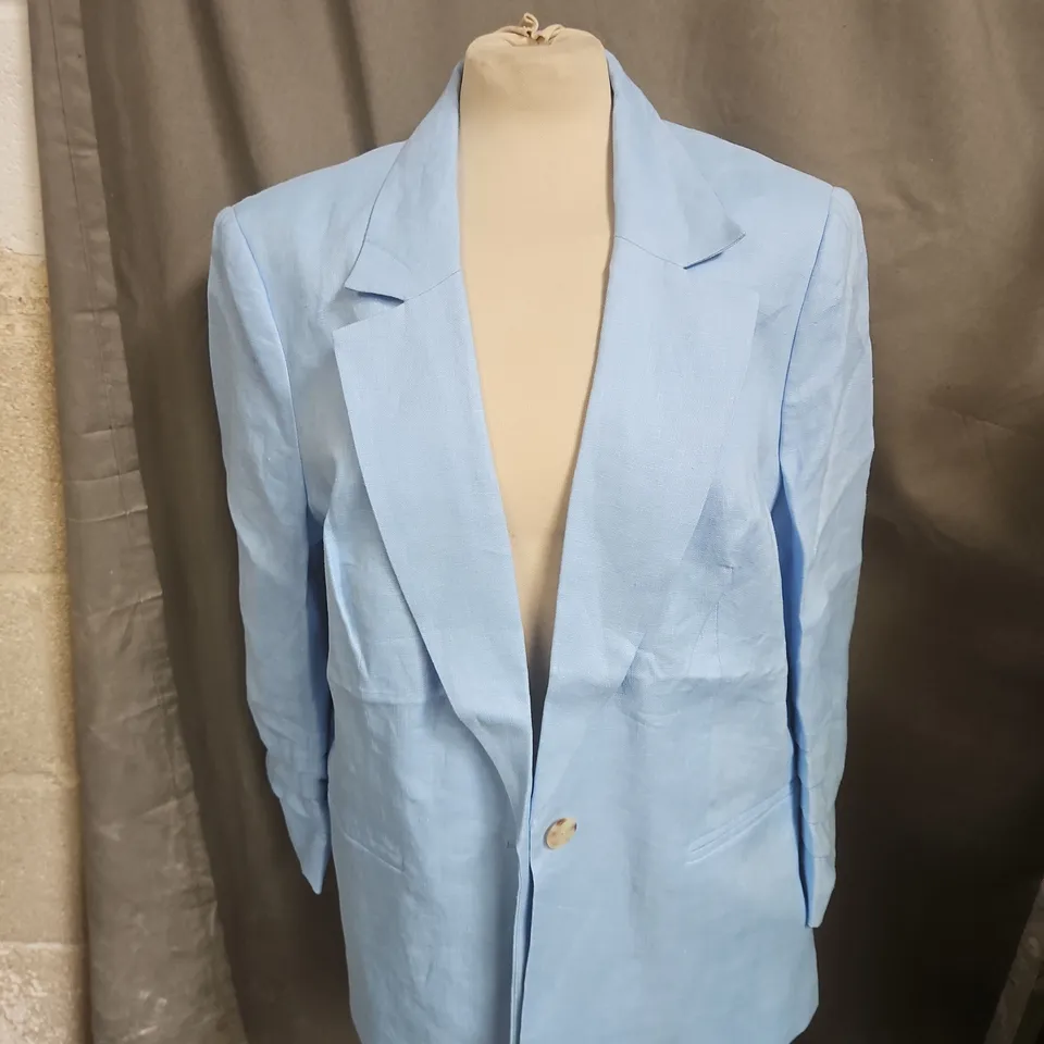 SOSANDAR LIGHT BLUE BLAZER JACKET – WOMEN'S SIZE 18