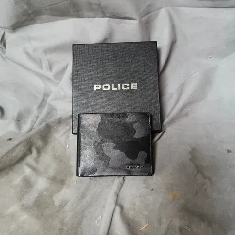POLICE BLACK CAMOUFLAGE WALLET IN BOX