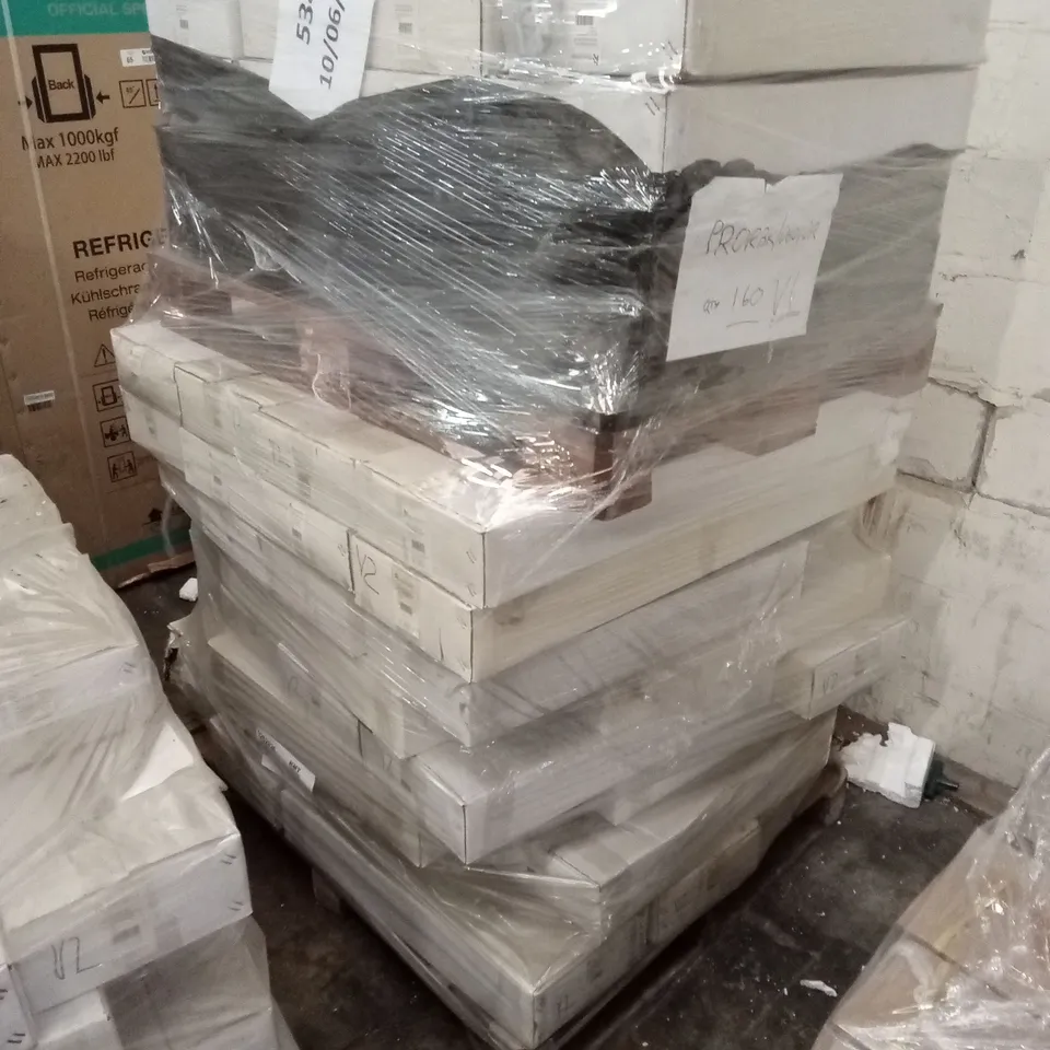 PALLET TO CONTAIN APPROXIMATELY 470 BRAND NEW PROFESSIONAL DUAL RISE ROMAN BLIND KITS - MIXED SIZES