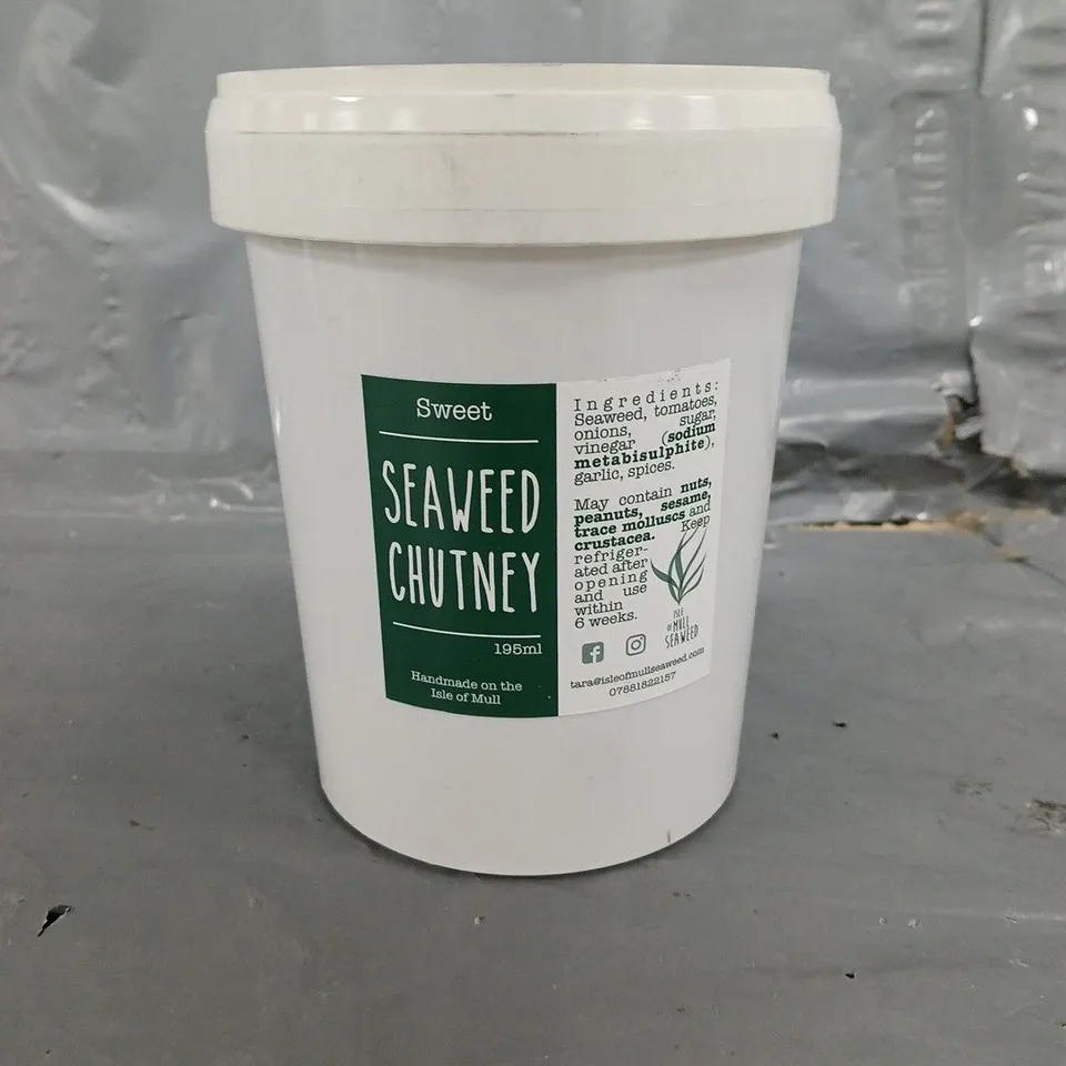 6 TUBS OF SWEET SEAWEED CHUTNEY 195ML 