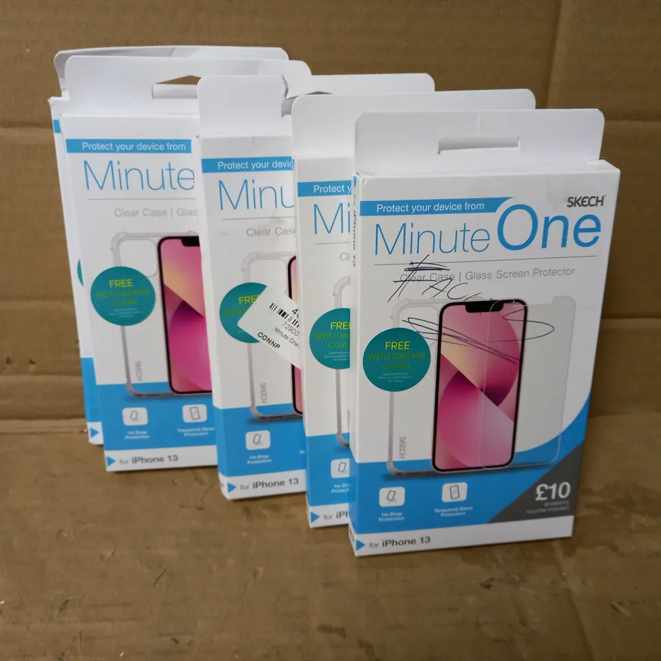 LOT OF 5 MINUTE ONE CLEAR CASES FOR IPHONE 13