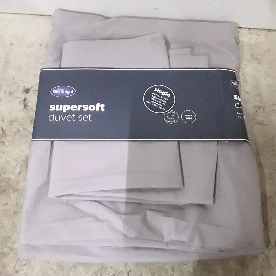 BAGGED SILENTNIGHT SUPERSOFT DUVET SET