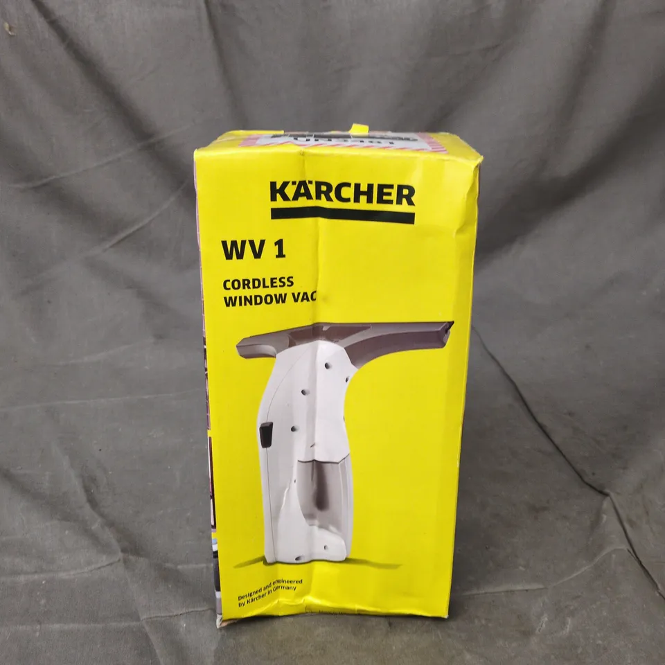 KÄRCHER WV 1 CORDLESS WINDOW VAC – BOXED