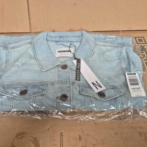 NOISY MAY LIGHT BLUE DENIM JACKET – SIZE L