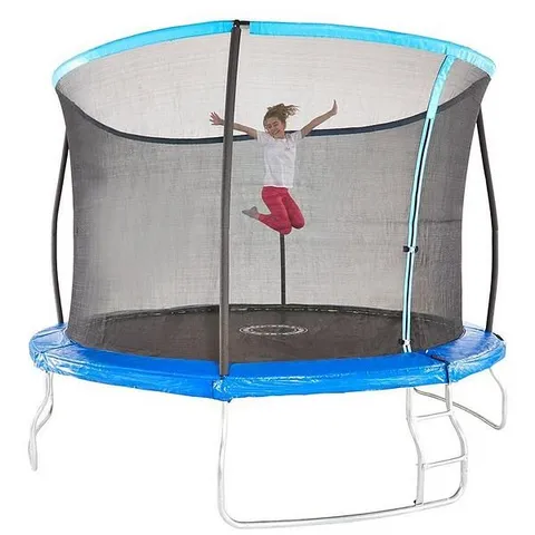 BOXED SPORTS POWER 12FT TRAMPOLINE WITH ENCLOSURE 