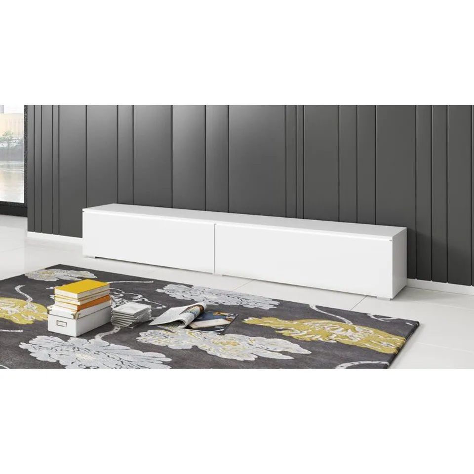 BOXED DOSTIE WHITE TV STAND FOR TVS UPTO 60 INCHES