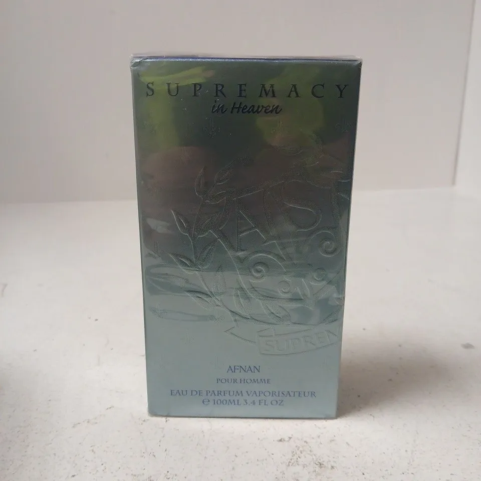 BOXED AND SEALED SUPREMACY IN HEAVEN AFNAN POUR HOMME 100ML