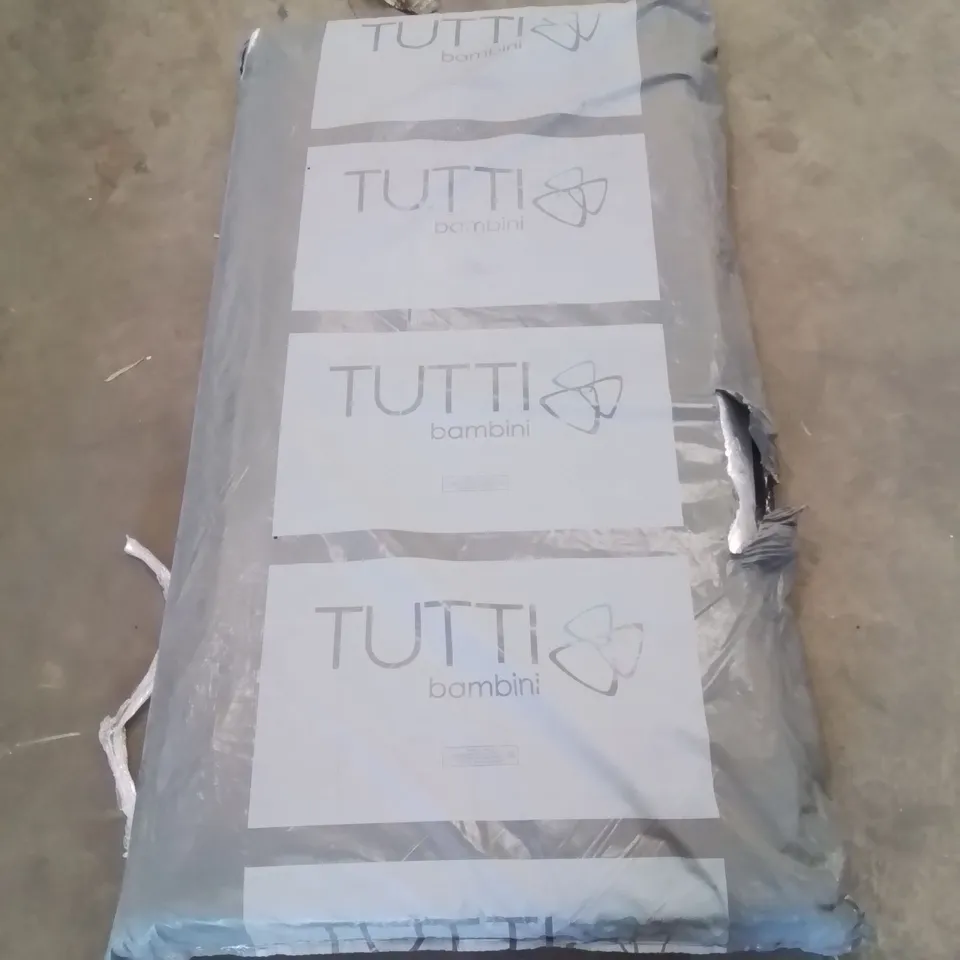 QUALITY BAGGED TUTTI BAMBINI QUILTED COT BED MATTRESS IN WHITE
