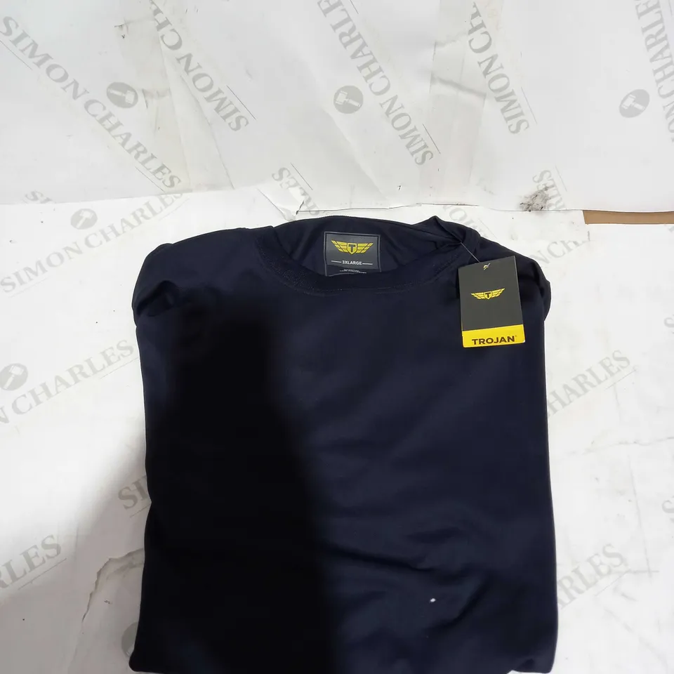 BRAND NEW TROJAN BREATHABLE NAVY T-SHIRT - XXXL