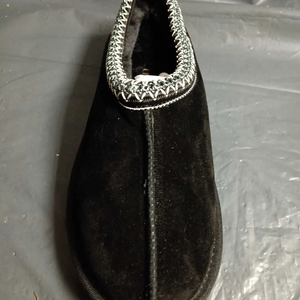 UGG SLIPPERS – BLACK SUEDE - SIZE 40