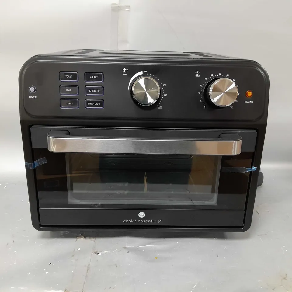 BOXED COOK'S ESSENTIAL 21-LITRE AIRFRYER OVEN IN BLACK