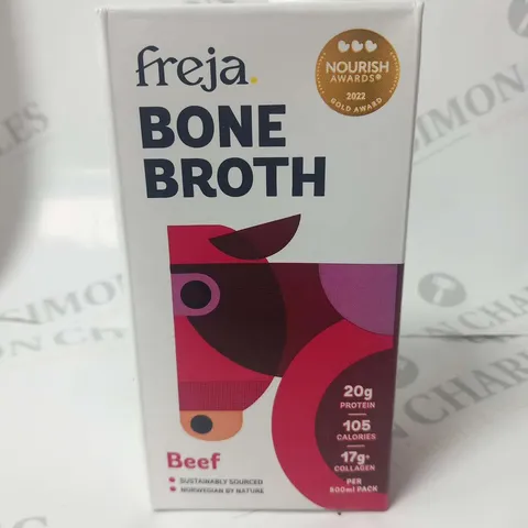 SIX CARTONS OF FREJA BONE BROTH BEEF 500ML