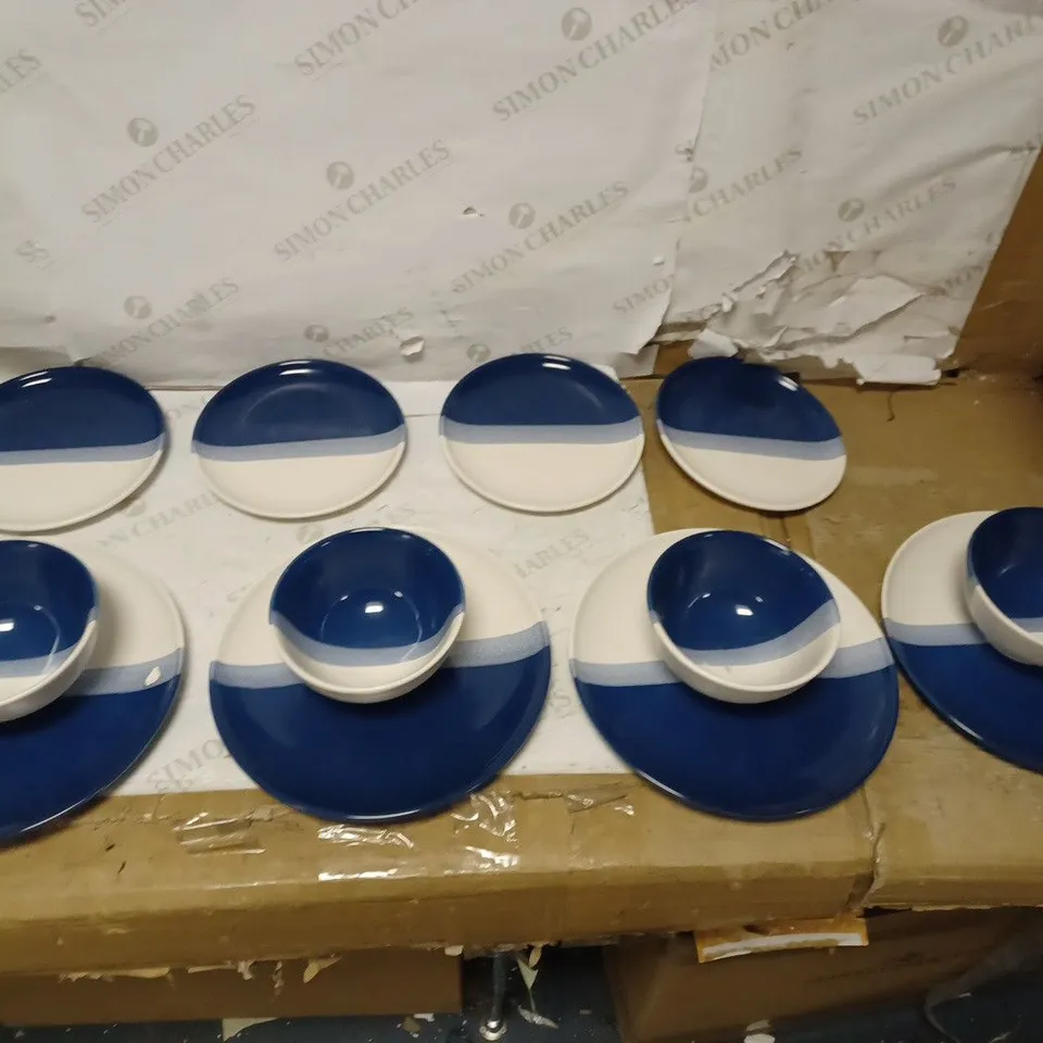 HALLIE GLAZED 12 PC DINNER SET 