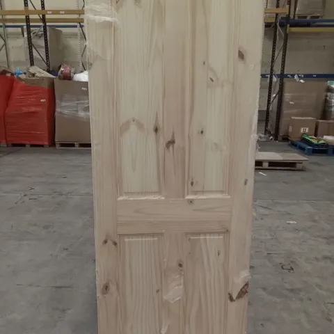 PACKAGED 762 X 1981MM GEOM 4 PANNEL KNOTTY PINE FIREDOOR INTERNAL DOOR