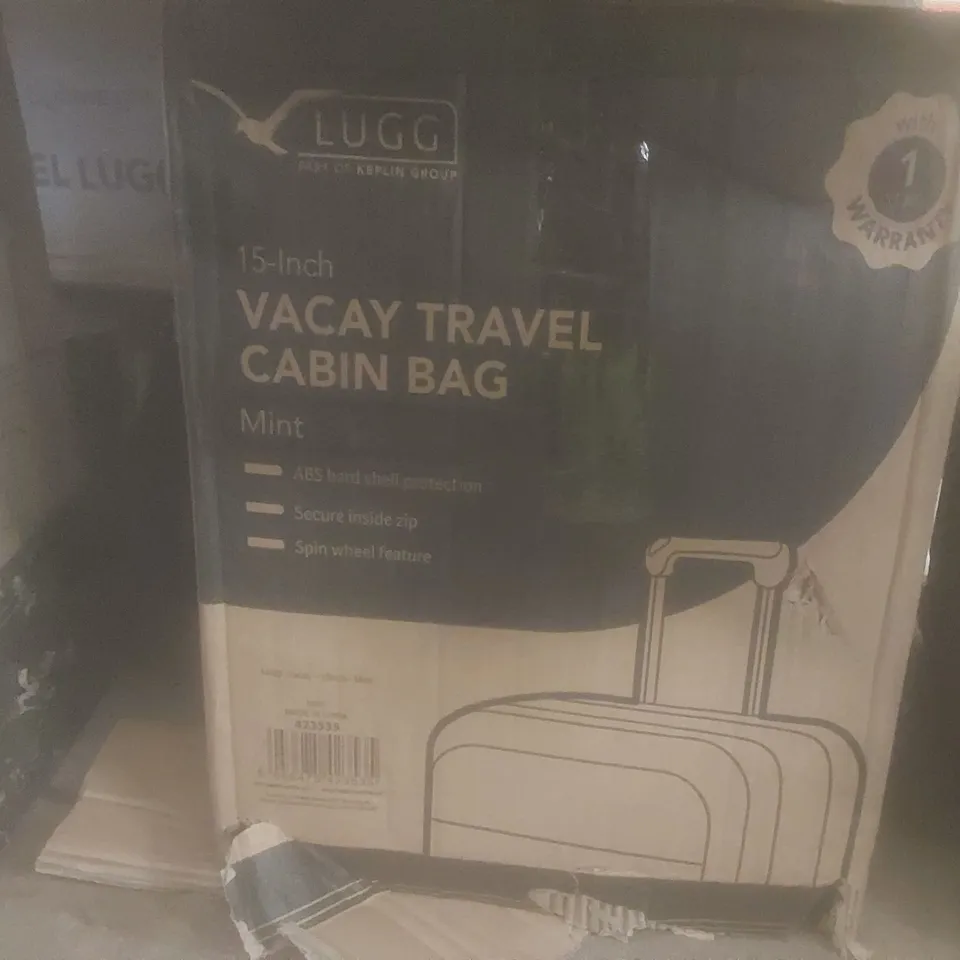 BOXED KEPLIN LUGG 15-INCH VACATION TRAVEL CABIN BAG MINT COLOUR 