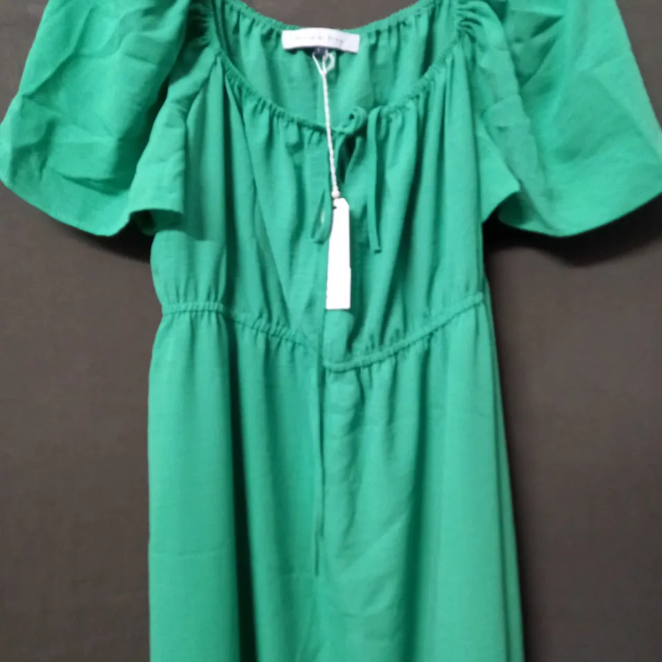 MAISON DE NIMES GYPSY DRESS IN GREEN - LARGE