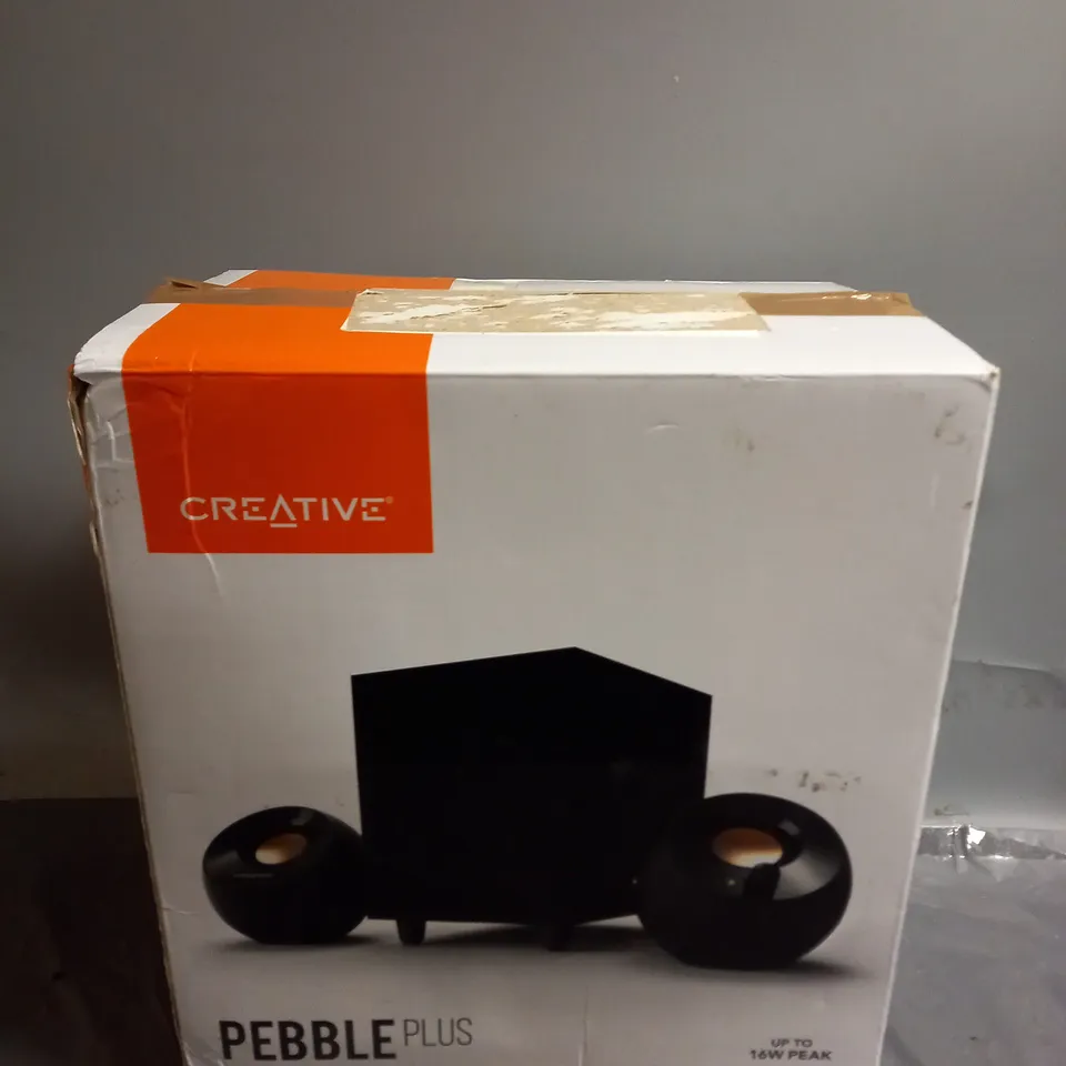 BOXED CREATIVE PEBBLE PLUS SPEAKES WITH SUBWOOFER