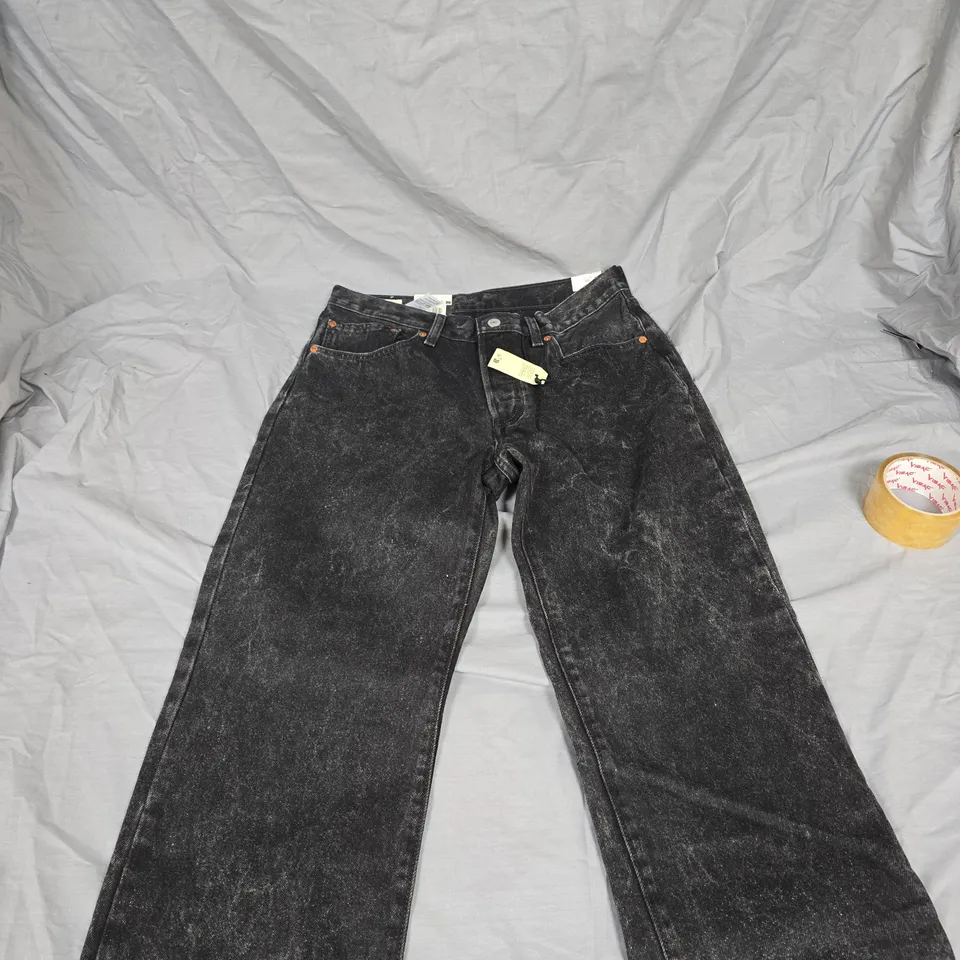 LEVI'S 501 JEANS 1990S BLACK WASH, UK SIZE 30 (30X30)