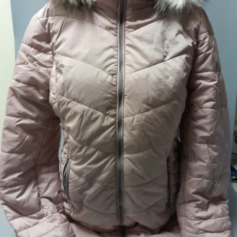 CENTIGRADE PADDED ZIP THROUGH JACKET IN PINK SIZE M