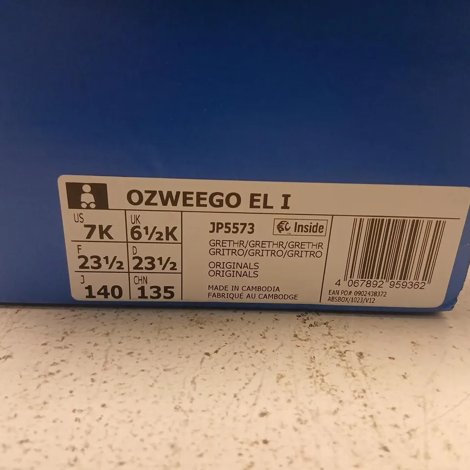 ADIDAS KIDS' GREY MESH KIDS TRAINERS UK 6½ (US 7K) – BOXED