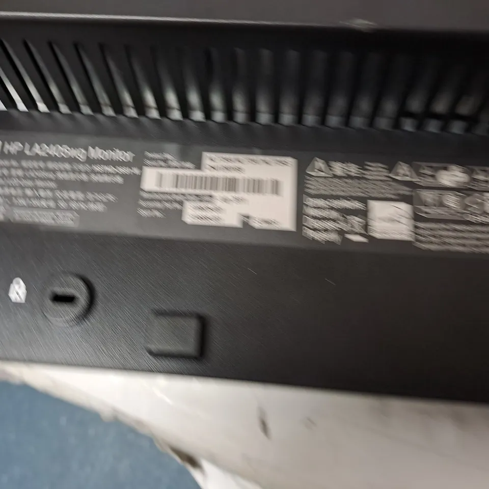 HP 24" LCD MONITOR MODEL LA2405WG SERIAL #CN4128YB9