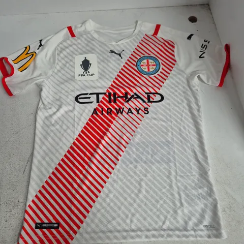 MELBOURNE CITY FC FOOTBALL JERSEY – PUMA OFFICIAL PRODUCT, SIZE M