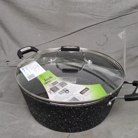 SCOVILLE NEVERSTICK FRYING PAN WITH GLASS LID